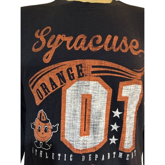 NEW Syracuse Orange Colosseum Navy LS Long Sleeve Crew Neck Tee Shirt Men's L - Picture 3 of 7
